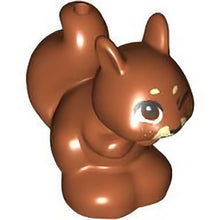 Part 11568pb05 - Squirrel, Friends / Elves with Black, Reddish Brown and White Eyes and Winky Face, Freckles, Nose and Mouth Pattern