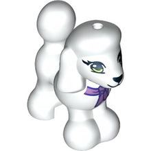 Part 11575pb02 - Dog, Friends, Poodle with Lime Eyes, Black Nose and Mouth, and Dark Purple and Medium Lavender Bow Pattern