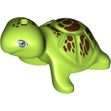Part 11603pb01 - Turtle, Friends / Elves with Bright Light Blue Eyes and Reddish Brown Spots Pattern (Bubbles)