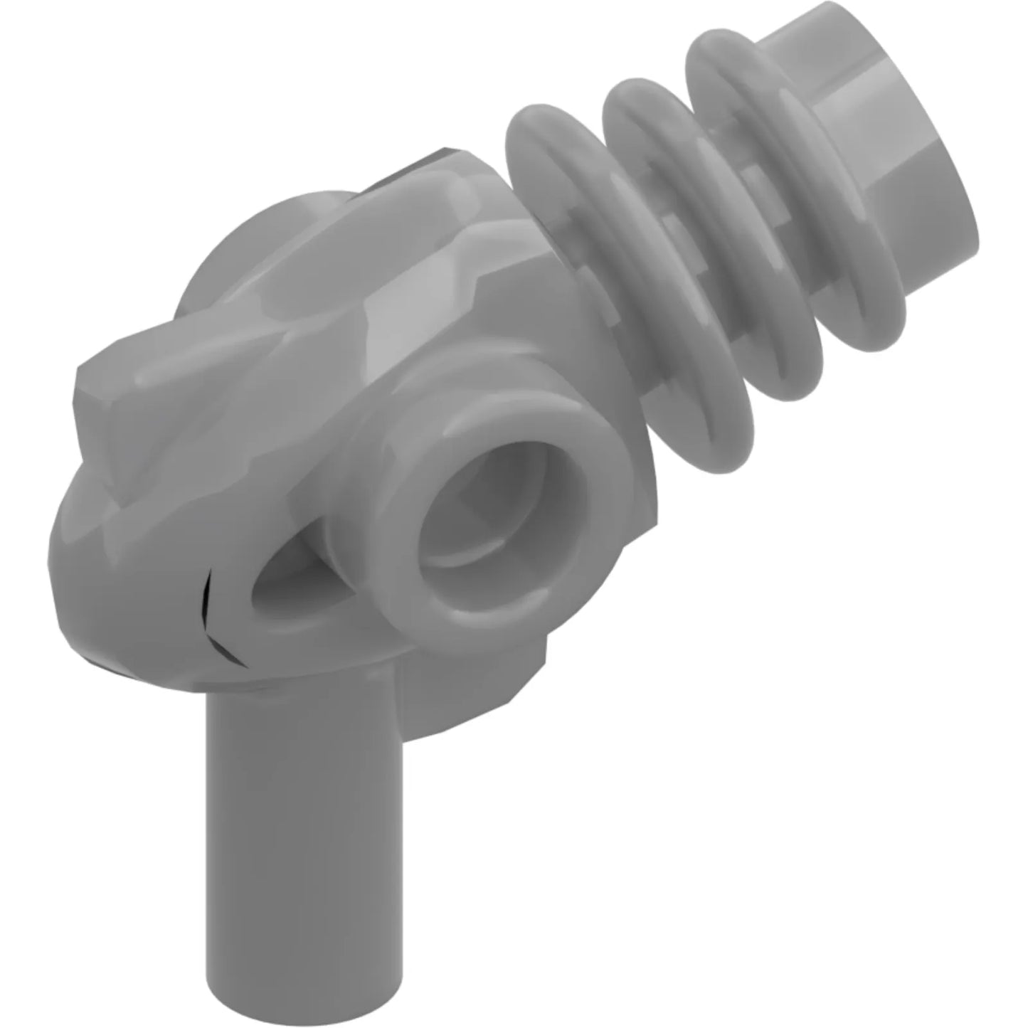 Part 13608 - Minifigure, Weapon Space Ray Gun - Rounded Heat Diffusers