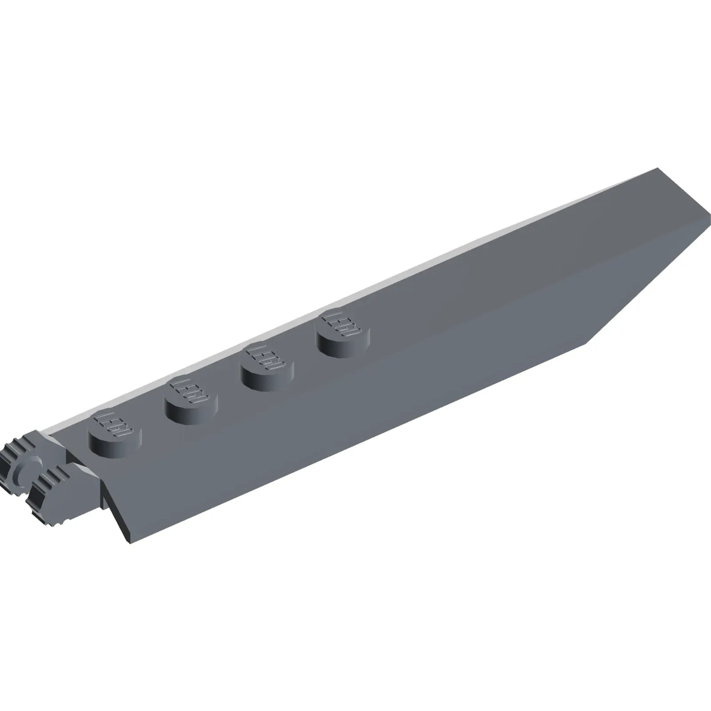 Part 14137 - Hinge Plate 1 x 8 with Angled Side Extensions, Squared Plate Underside