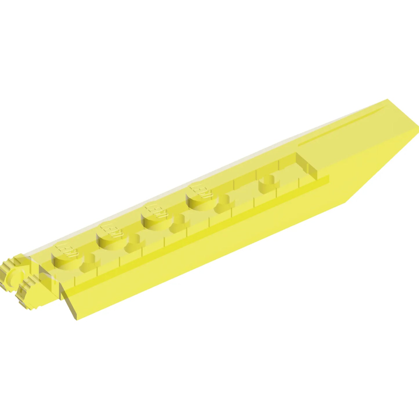 Part 14137 - Hinge Plate 1 x 8 with Angled Side Extensions, Squared Plate Underside