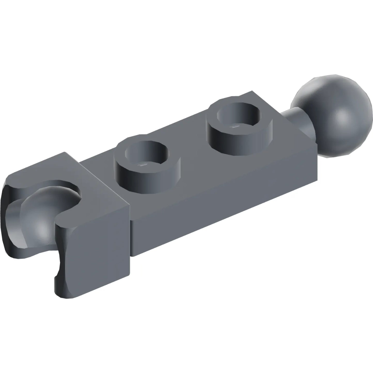 Part 14419 - Plate, Modified 1 x 2 with Tow Ball and Small Tow Ball Socket on Ends