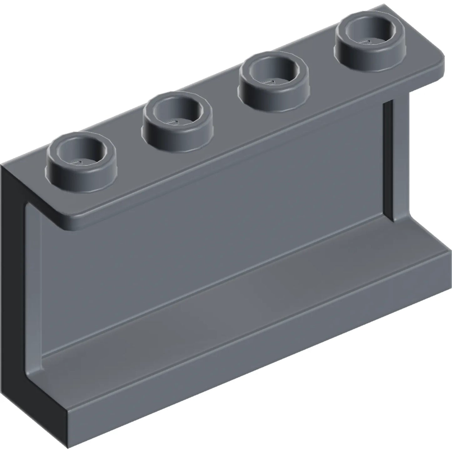 Part 14718 - Panel 1 x 4 x 2 with Side Supports - Hollow Studs