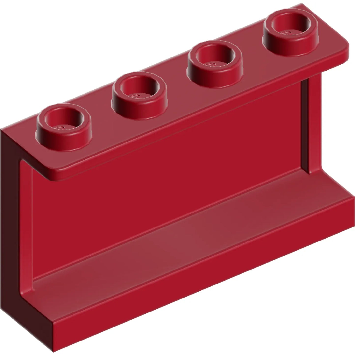 Part 14718 - Panel 1 x 4 x 2 with Side Supports - Hollow Studs