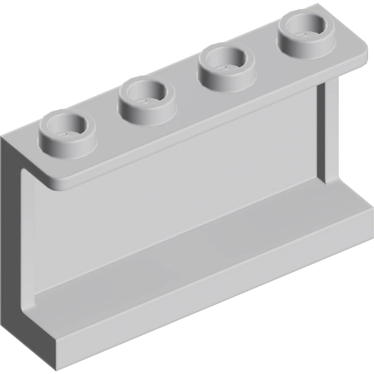 Part 14718 - Panel 1 x 4 x 2 with Side Supports - Hollow Studs