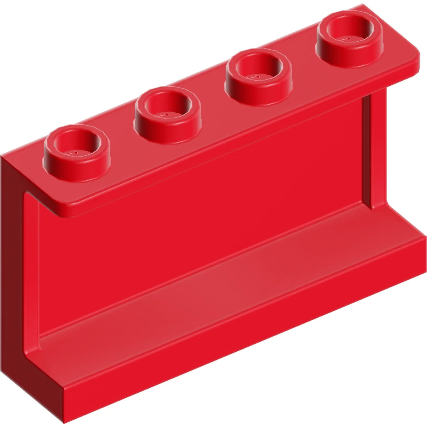 Part 14718 - Panel 1 x 4 x 2 with Side Supports - Hollow Studs