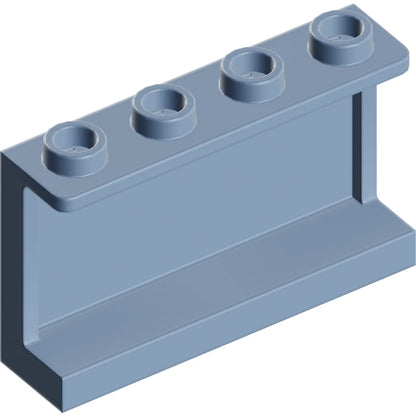Part 14718 - Panel 1 x 4 x 2 with Side Supports - Hollow Studs