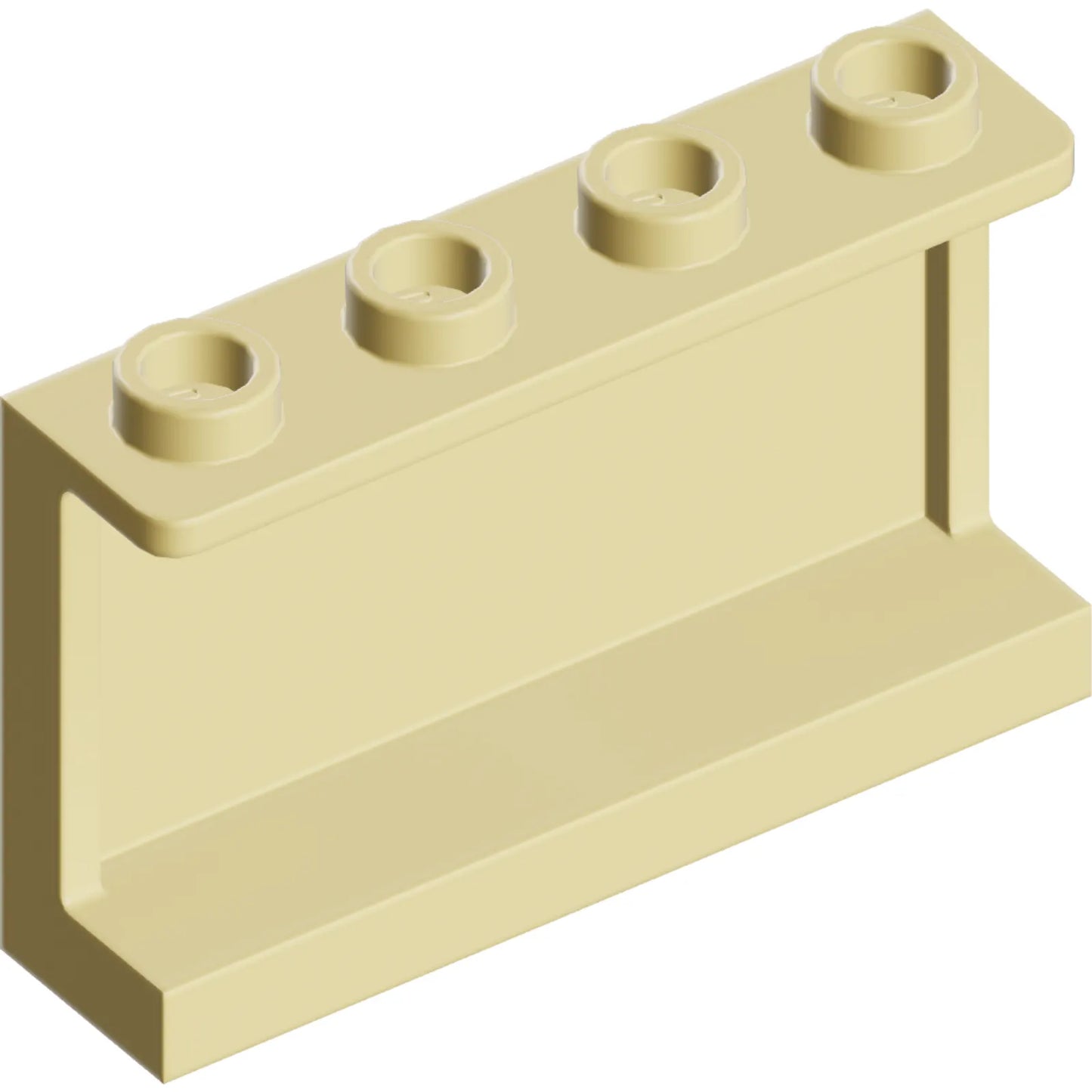 Part 14718 - Panel 1 x 4 x 2 with Side Supports - Hollow Studs