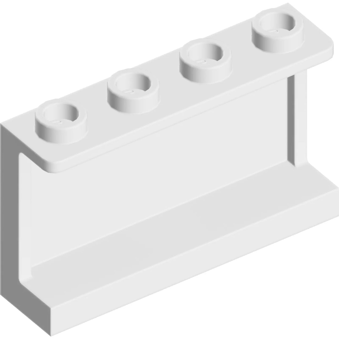 Part 14718 - Panel 1 x 4 x 2 with Side Supports - Hollow Studs