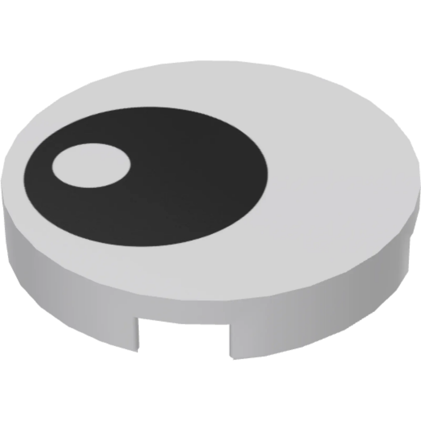 Part 14769pb004 - Tile, Round 2 x 2 with Bottom Stud Holder with Black Eye with Pupil Pattern