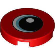 Part 14769pb263 - Tile, Round 2 x 2 with Bottom Stud Holder with Eye with Medium Azure Iris and Black Pupil Pattern