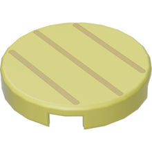 Part 14769pb334 - Tile, Round 2 x 2 with Bottom Stud Holder with 3 Tan Lines Pattern (Super Mario Boomerang Bro / Fire Bro / Hammer Bro / Ice Bro / Koopa Troopa / Paratroopa Stomach)