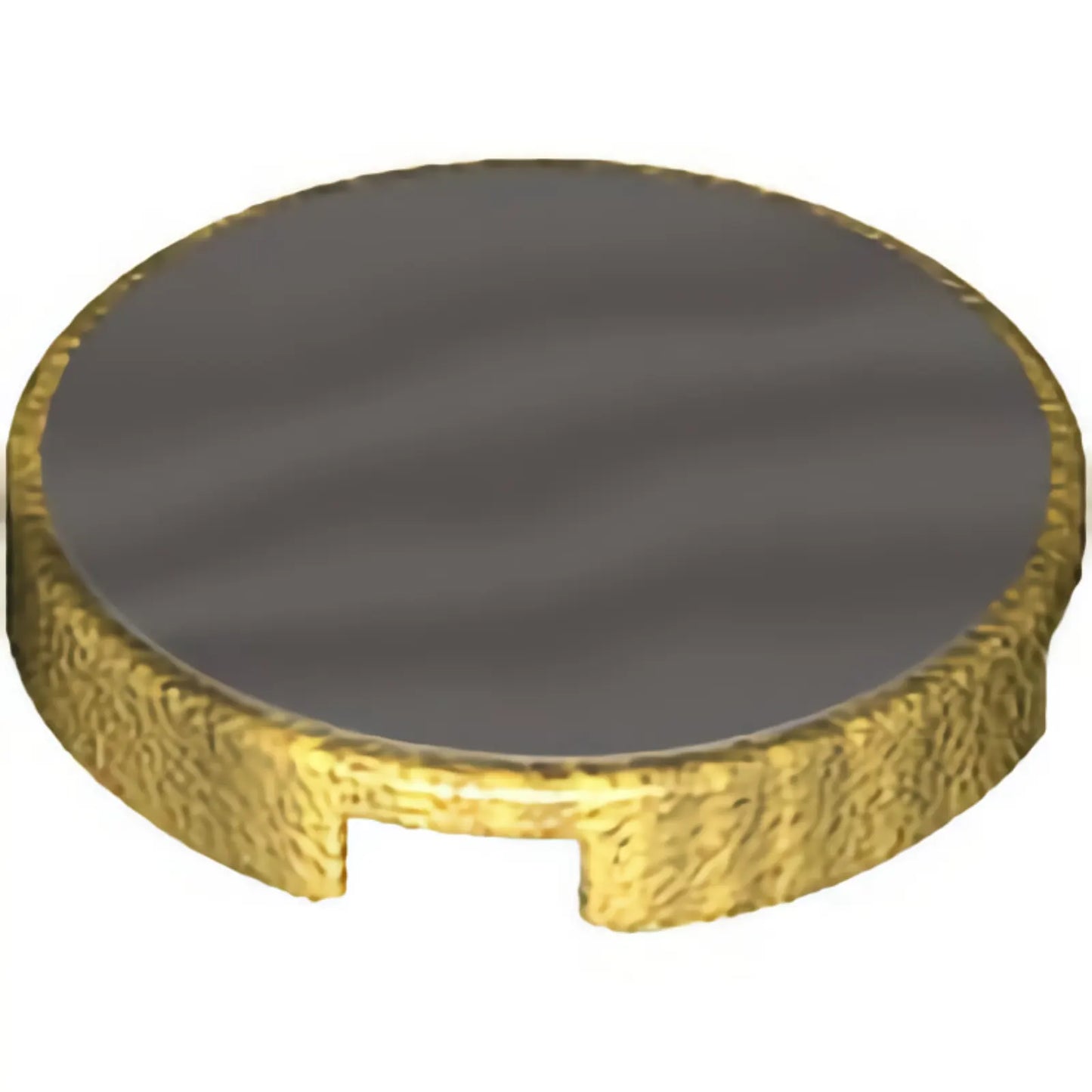 Part 14769pb509 - Tile, Round 2 x 2 with Bottom Stud Holder with Chrome Silver Mirror Pattern (Sticker) - Set 43207