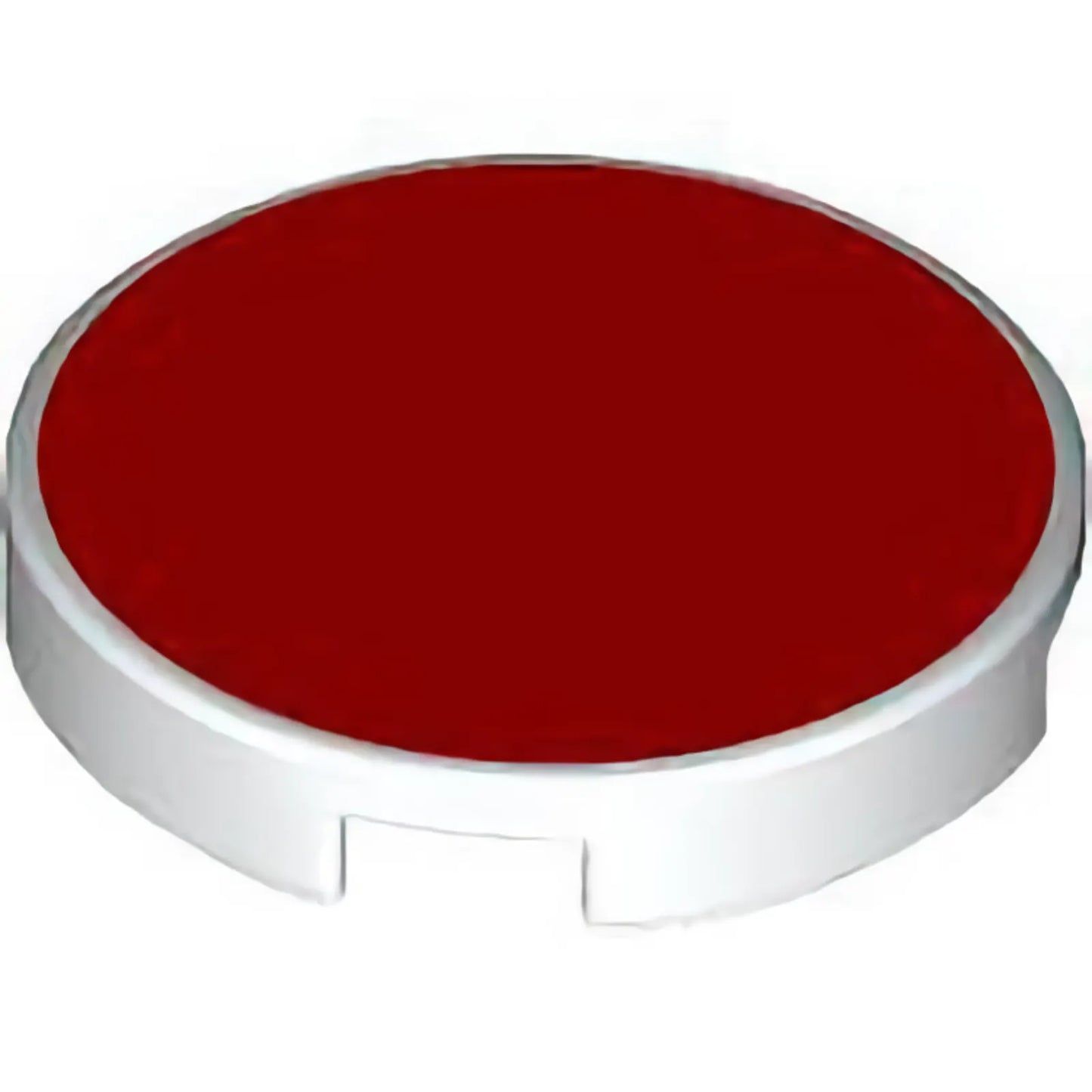 Part 14769pb655 - Tile, Round 2 x 2 with Bottom Stud Holder with Red Circle Pattern
