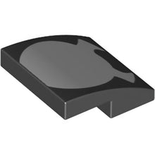 Part 15068pb440 - Slope, Curved 2 x 2 x 2/3 with White Oval Shape with Points Pattern