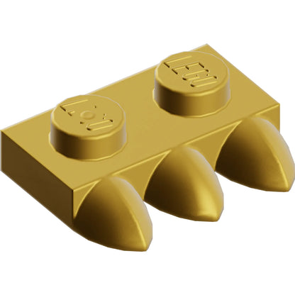 Part 15208 - Plate, Modified 1 x 2 with 3 Teeth