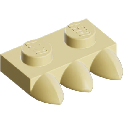 Part 15208 - Plate, Modified 1 x 2 with 3 Teeth