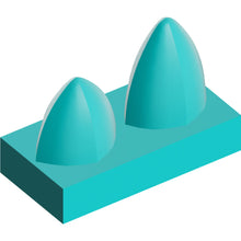 Part 15209 - Tile, Modified 1 x 2 with 2 Teeth Vertical