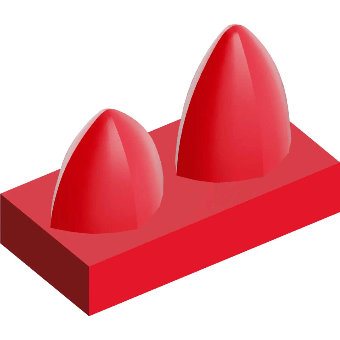 Part 15209 - Tile, Modified 1 x 2 with 2 Teeth Vertical