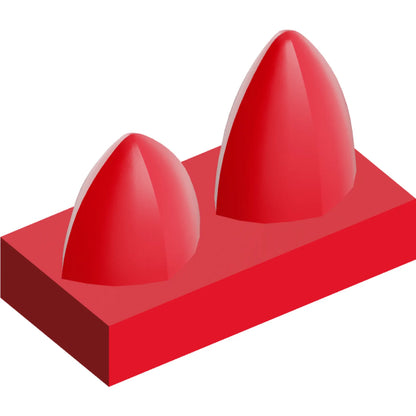 Part 15209 - Tile, Modified 1 x 2 with 2 Teeth Vertical