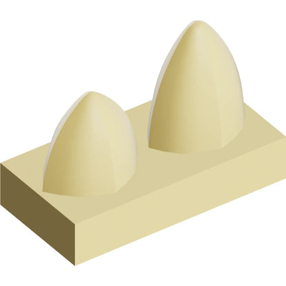 Part 15209 - Tile, Modified 1 x 2 with 2 Teeth Vertical