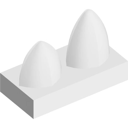 Part 15209 - Tile, Modified 1 x 2 with 2 Teeth Vertical