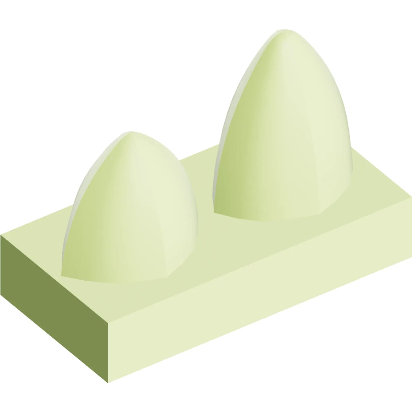 Part 15209 - Tile, Modified 1 x 2 with 2 Teeth Vertical