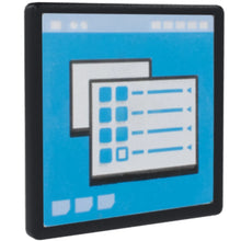 Part 15210pb085 - Road Sign 2 x 2 Square with Open O Clip with 2 Open Windows on Computer Screen Pattern
