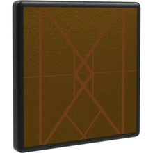 Part 15210pb069 - Road Sign 2 x 2 Square with Open O Clip with Diamond Gold Triangles Pattern