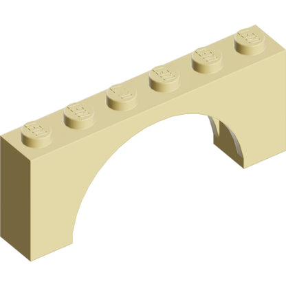 Part 15254 - Arch 1 x 6 x 2 - Medium Thick Top without Reinforced Underside