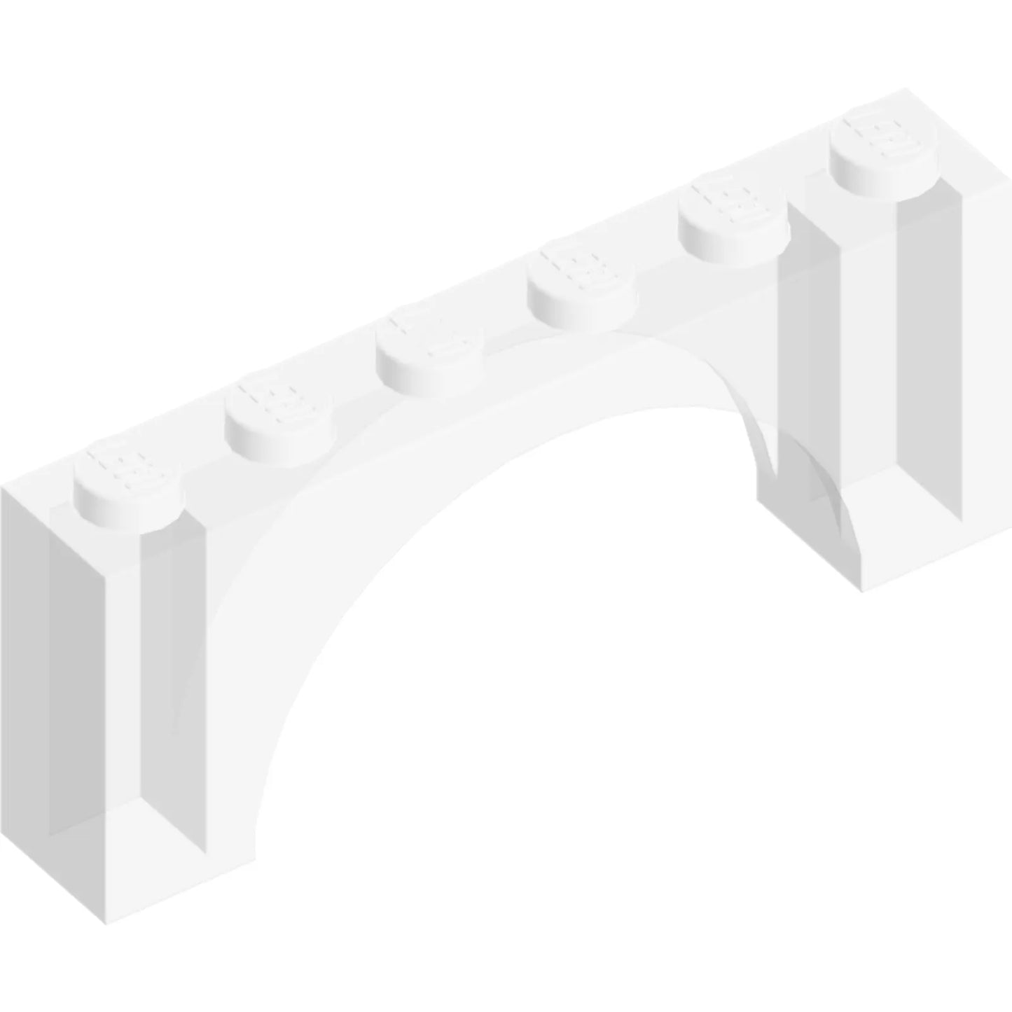 Part 15254 - Arch 1 x 6 x 2 - Medium Thick Top without Reinforced Underside