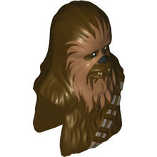 Part 15307pb01 - Minifigure, Head, Modified SW Wookiee, Chewbacca with Medium Nougat Face Fur and Teeth Pattern