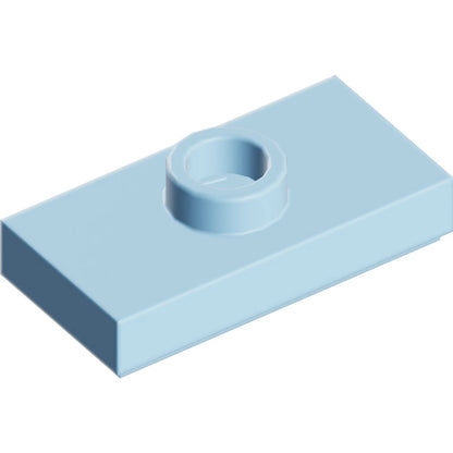 Part 15573 - Plate, Modified 1 x 2 with 1 Stud with Groove and Bottom Stud Holder (Jumper)