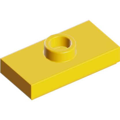 Part 15573 - Plate, Modified 1 x 2 with 1 Stud with Groove and Bottom Stud Holder (Jumper)