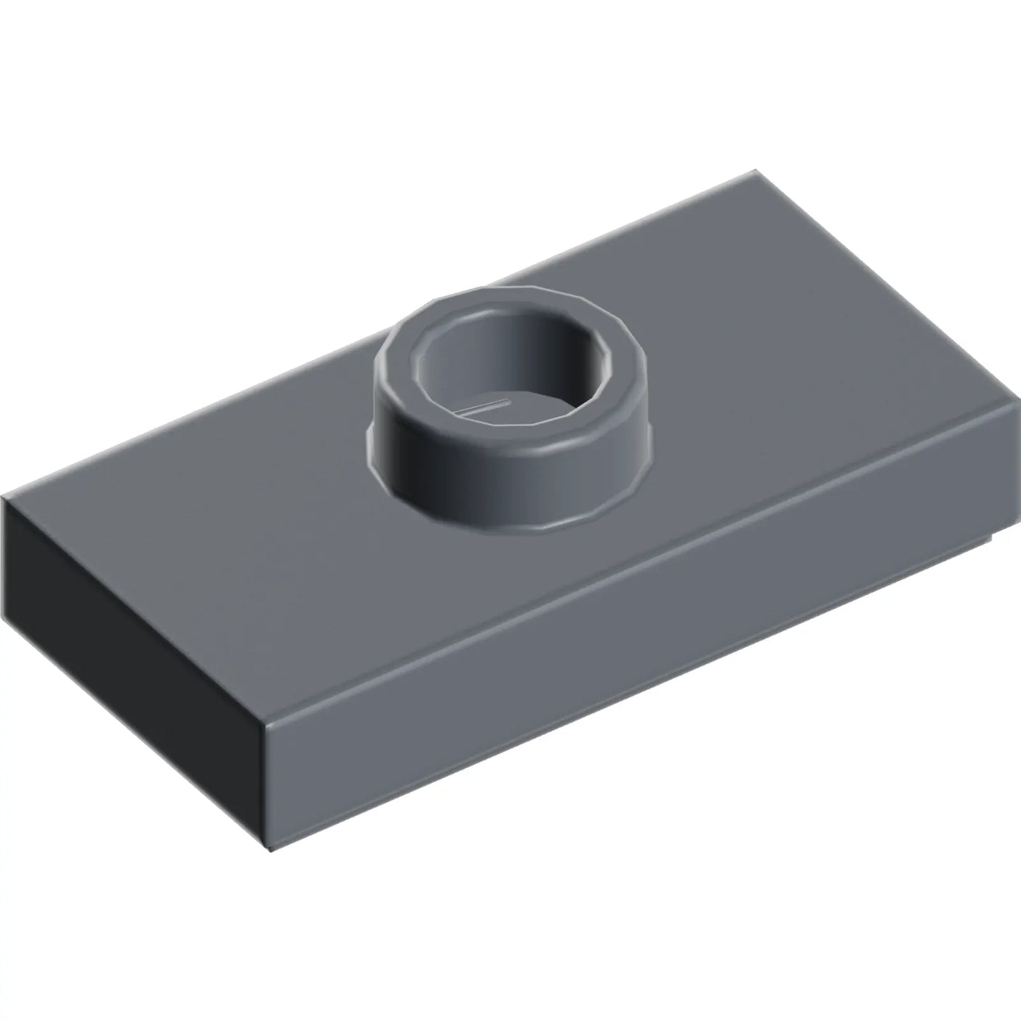 Part 15573 - Plate, Modified 1 x 2 with 1 Stud with Groove and Bottom Stud Holder (Jumper)