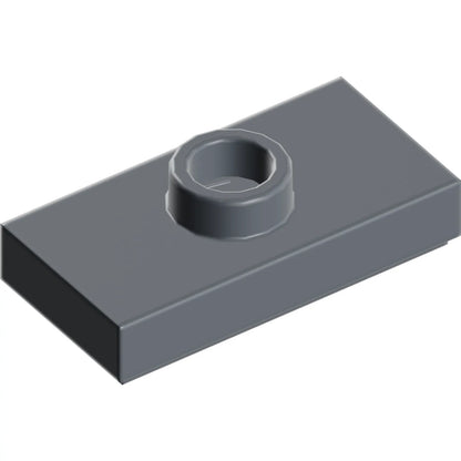 Part 15573 - Plate, Modified 1 x 2 with 1 Stud with Groove and Bottom Stud Holder (Jumper)