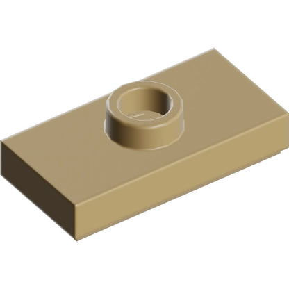 Part 15573 - Plate, Modified 1 x 2 with 1 Stud with Groove and Bottom Stud Holder (Jumper)