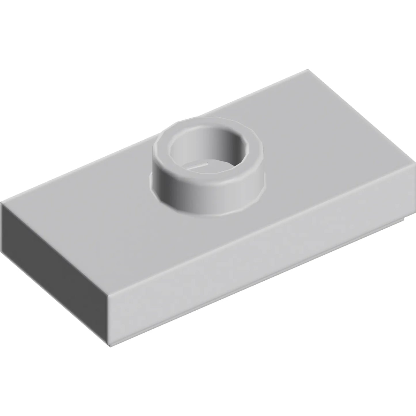 Part 15573 - Plate, Modified 1 x 2 with 1 Stud with Groove and Bottom Stud Holder (Jumper)