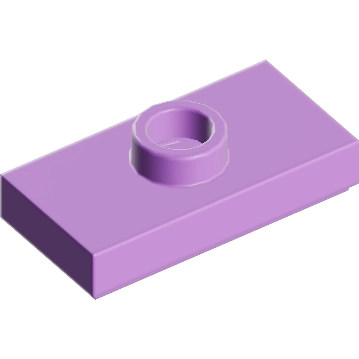 Part 15573 - Plate, Modified 1 x 2 with 1 Stud with Groove and Bottom Stud Holder (Jumper)