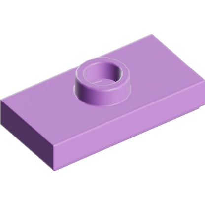 Part 15573 - Plate, Modified 1 x 2 with 1 Stud with Groove and Bottom Stud Holder (Jumper)