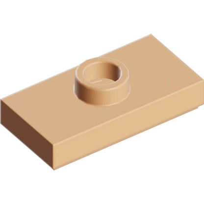 Part 15573 - Plate, Modified 1 x 2 with 1 Stud with Groove and Bottom Stud Holder (Jumper)
