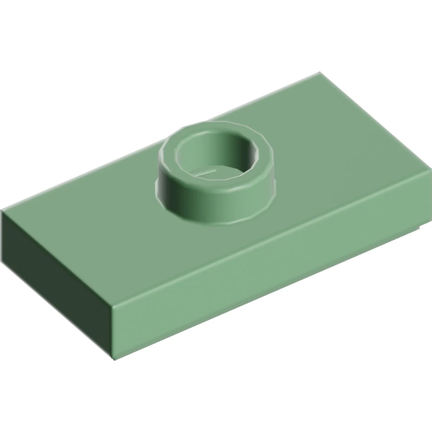 Part 15573 - Plate, Modified 1 x 2 with 1 Stud with Groove and Bottom Stud Holder (Jumper)