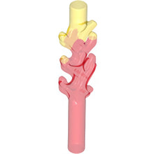Part 16768pb01 - Wave Rounded Straight Bar 4L (Flame) with Marbled Trans-Yellow Pattern