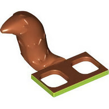 Part 18277pb04 - Minifigure Costume Tail Fluffy with Lime Hips Attachment Pattern