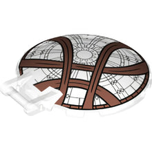 Part 18675pb22 - Dish 6 x 6 Inverted with Bar Handle with Sanctum Sanctorum Skylight with Copper Swirls Pattern
