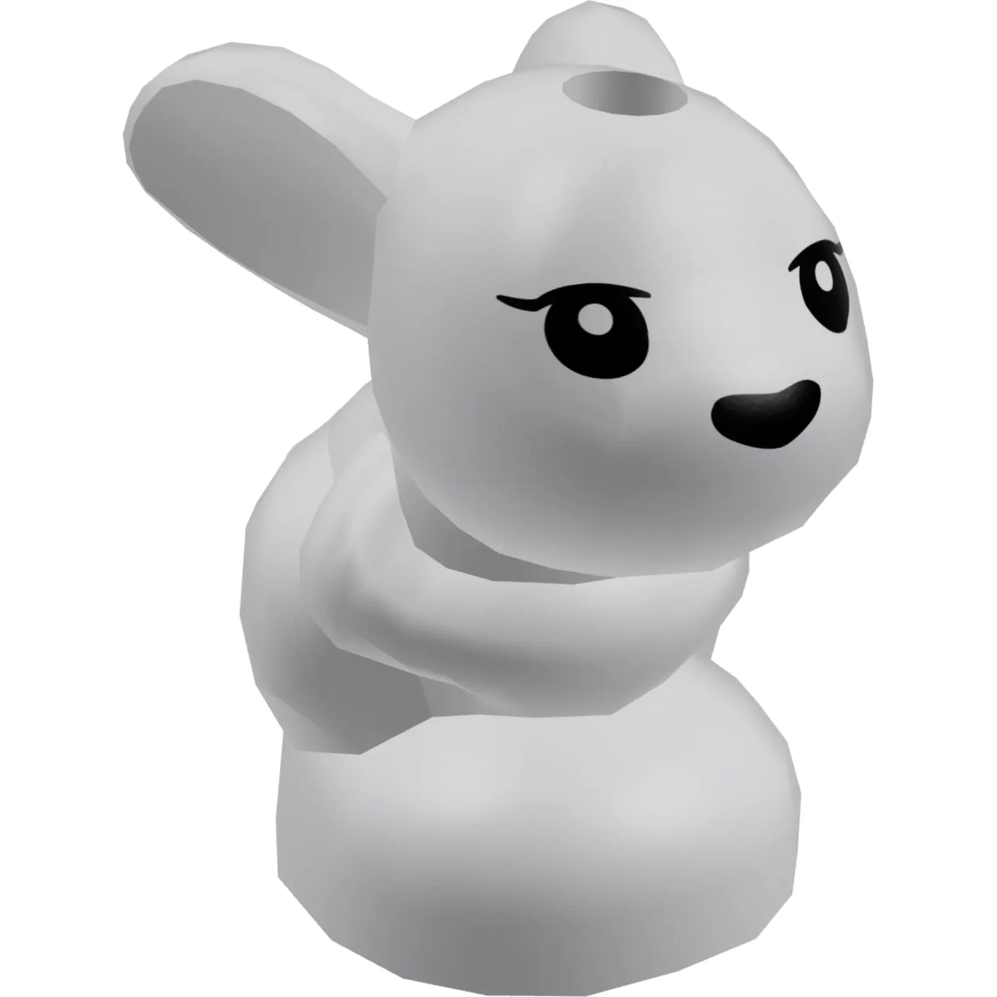 Part 18852pb01 - Bunny / Rabbit, Friends, Baby, Sitting with Black Eyes and Nose Pattern (Chili / Mini / Minu)