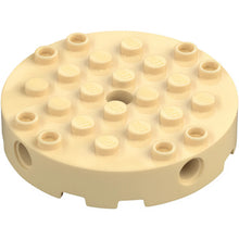 Part 18897 - Brick, Round 6 x 6 with 4 Side Pin Holes and Center Hole