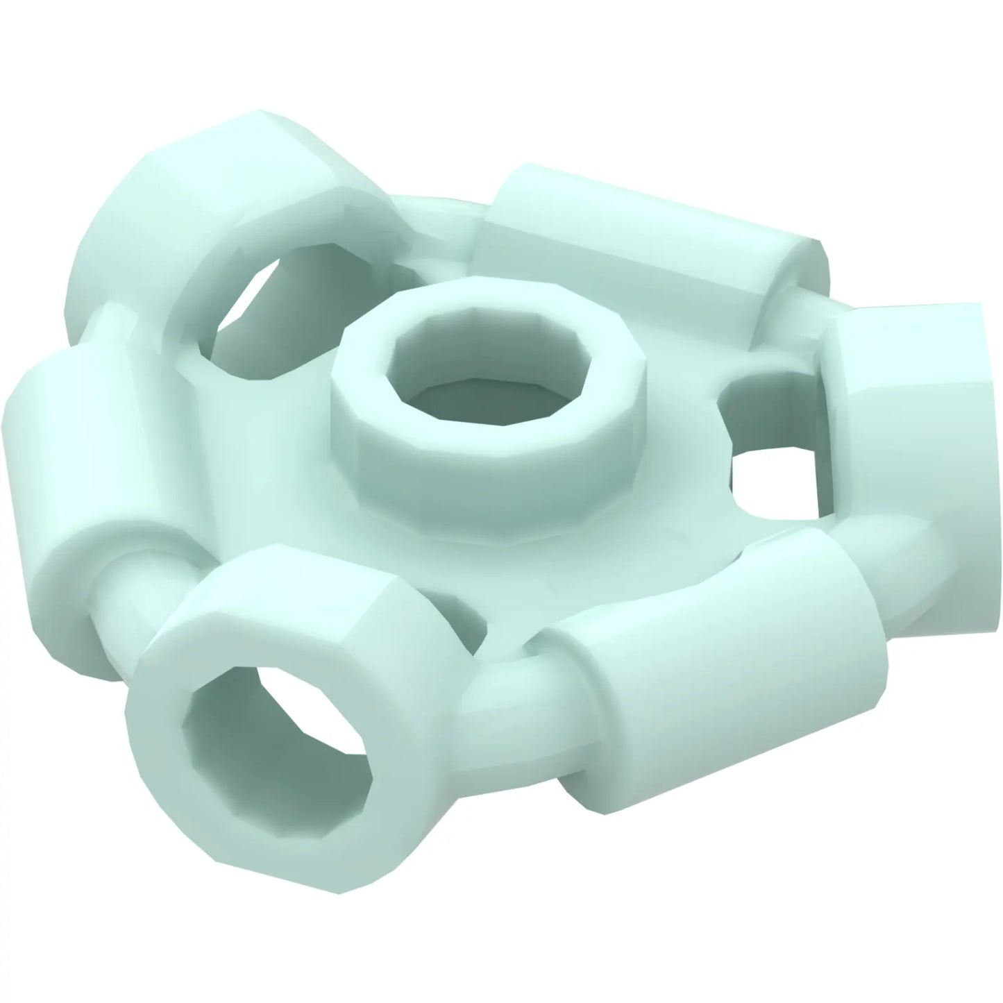 Part 1941 - Minifigure, Weapon Holder Ring with 3 Bars and 3 Bar Holes (Ninjago Aeroblade Center) - Open Stud
