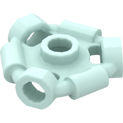 Part 1941 - Minifigure, Weapon Holder Ring with 3 Bars and 3 Bar Holes (Ninjago Aeroblade Center) - Open Stud